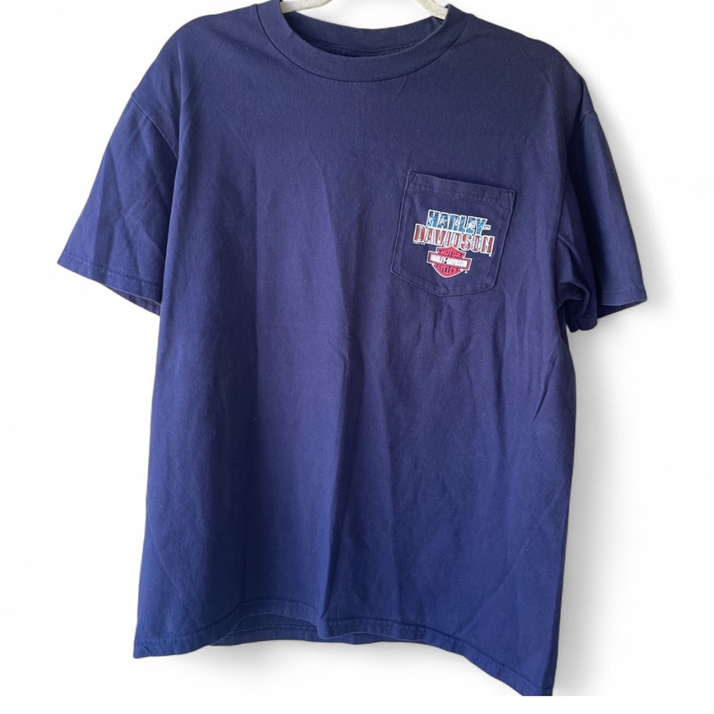 Harley-Davidson DuBois PA Navy Blue T-Shirt Size Large
